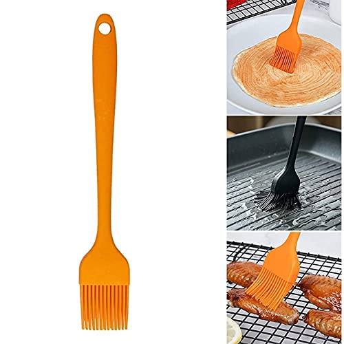 1Pc Full Silicone Non-Sticky Cooking Oil Brush Reusable Pastry Brush (Length: 20.5cm)