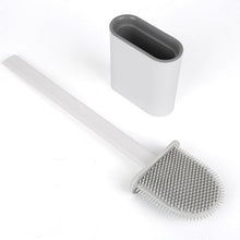 Load image into Gallery viewer, Silicon Toilet Brush with Slim Holder Flex Toilet Brush
