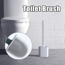 Load image into Gallery viewer, Silicon Toilet Brush with Slim Holder Flex Toilet Brush
