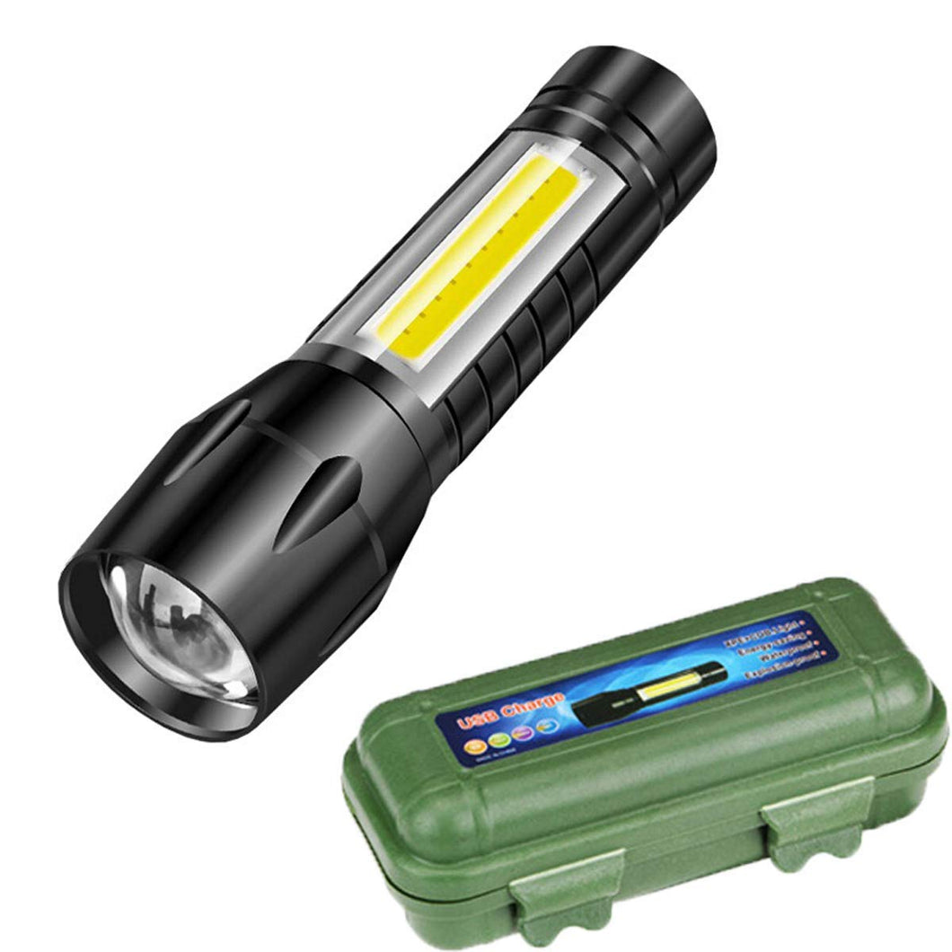 Flashlight + Desk Lamp with Gift box Focus Zoom Torch Light with 3 Modes Adjustable for Emergency and Activities EDC 911