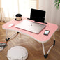 Study Table Laptop Table Foldable Solid Wooden, with Cup & Pen Holder for Girls Boys Kids Children Used for Reading, Study, Homework for Students