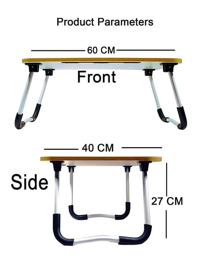 Study Table Laptop Table Foldable Solid Wooden, with Cup & Pen Holder for Girls Boys Kids Children Used for Reading, Study, Homework for Students
