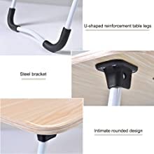 Study Table Laptop Table Foldable Solid Wooden, with Cup & Pen Holder for Girls Boys Kids Children Used for Reading, Study, Homework for Students